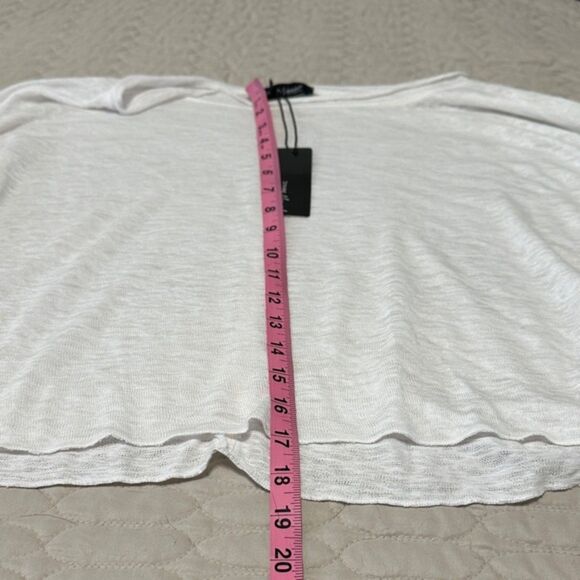 Young At Heart LA Lightweight Burnout Bell Sleeve Slouchy Top Size Medium NWT - Picture 9 of 10